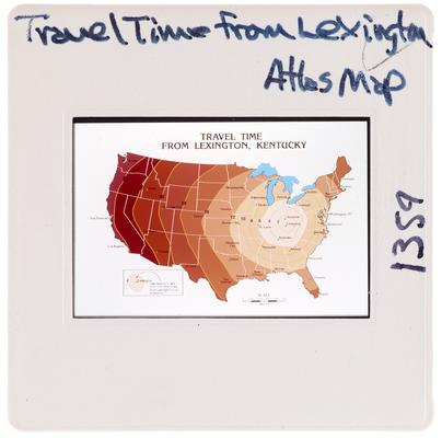 Travel Time from Lexington Atlas Map