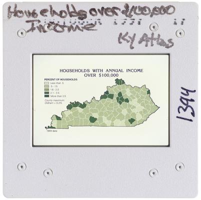 Households over 100,000 Income Kentucky Atlas