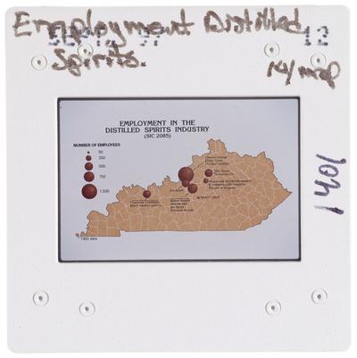 Employment Distilled Spirits Kentucky Map