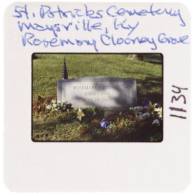 St. Patricks Cemetery Maysville, Kentucky - Rosemary Clooney Grave