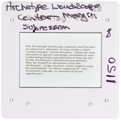 Archetype Landscape Center-Margin Supression