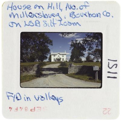 House on Hill, North of Millersburg, Bourbon County - on LOB Silt Loam - FYD in valleys