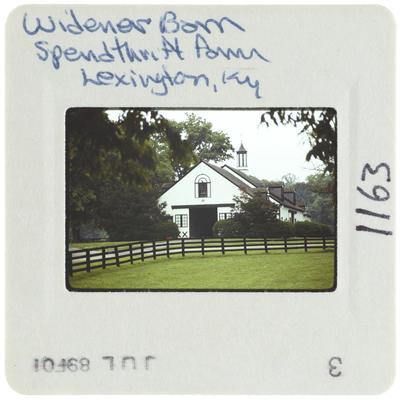 Widener Barn Spendthrift Farm Lexington, Kentucky