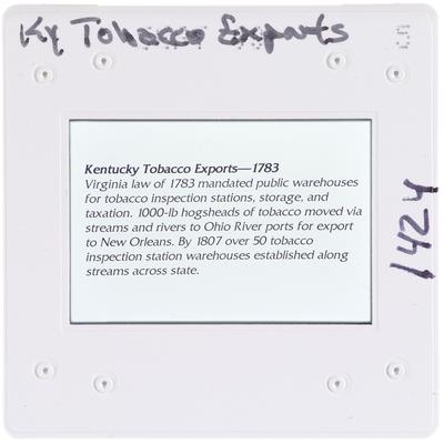 Kentucky Tobacco Exports