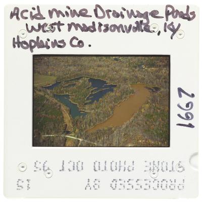 Acid Mine Drainage Ponds West Madisonville, Kentucky - Hopkins County