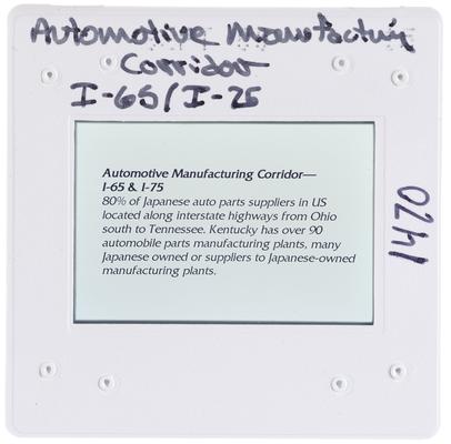 Automotive Manufactoring Corridor I-65/I-75