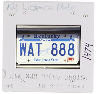 Kentucky license plate