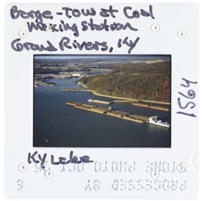 Barge - Tow at Coal Mixing Station - Grand Rivers, Kentucky - Kentucky Lake