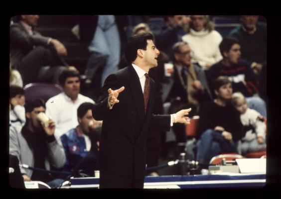 Rick Pitino coaching; UK vs. Ole Miss