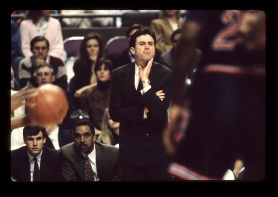 Rick Pitino coaching; UK vs. Ole Miss