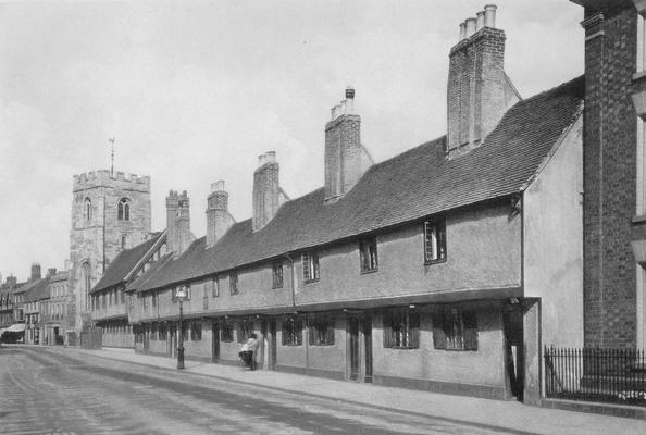 The Grammar School and Guild Chapel; Stratford. Copyright, 1899, by A.W. Elson and C., Boston