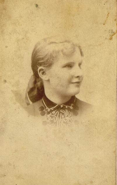 Young woman; Mullen, Artist Photographer