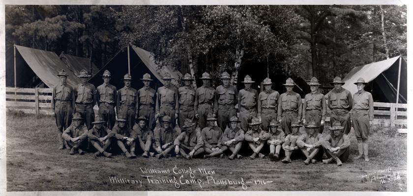 Williams College Man; Millitary Training Camp, Plattsburg, 1916
      Thompson Photo Co. Poughkeepsie, NY. No. 3129