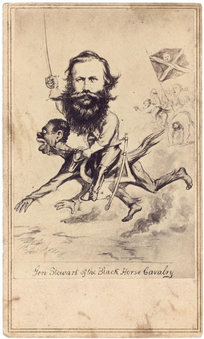 Reproduction of J.E.B. Stuart caricature titled 