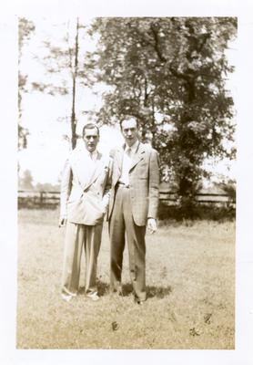 Philip Preston Johnston III (1918-1964) and a man identified as Prince Alexis