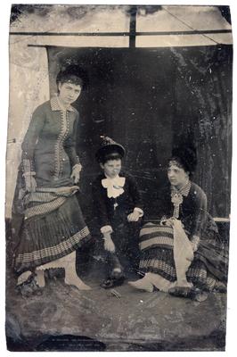 Three unidentified women, paper sleeve has handwritten note: 