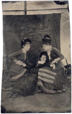 Three unidentified women, paper sleeve has handwritten note: 