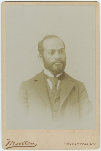 J. Alexander Chiles, African American real-estate agent and lawyer ; written on back 