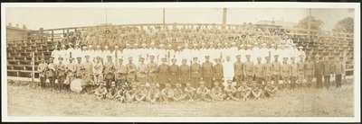 American Woodmen Unform Ranks at Camp Nicholas Biddle in Lousiville, Kentucky ; written on photograph, 