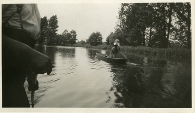 Rowboat.   Berlin vicinity Spreewald.   