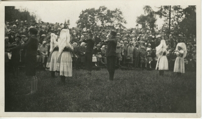 People dancing.   Berlin vicinity Spreewald.   