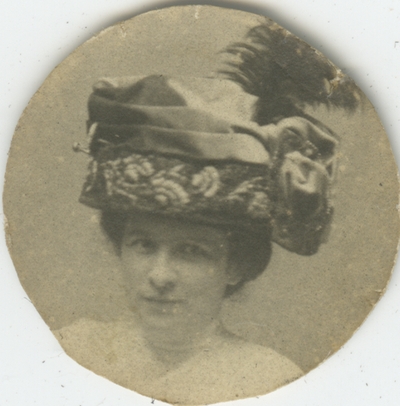 unidentified woman wearing hat