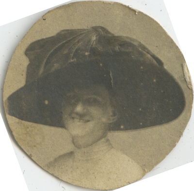 unidentified woman wearing hat