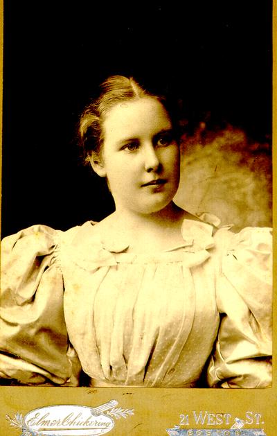 Bertha Harris Smith. May 1896. For my dear Mary.; Elmer Chickering. 21 West St. Boston