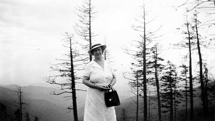 Mary Shelby Wilson, On Farmery Ridge; base of Clingman's Dome; in Great Smoky Mountains, NC