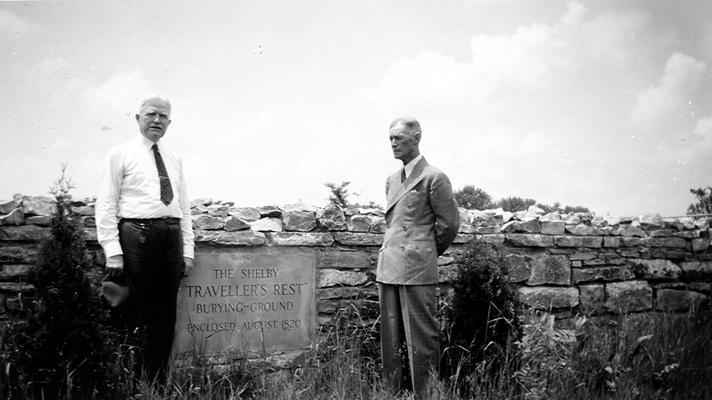 Samuel M. Wilson and Mr. David Shelby at The Shelby Traveller's Rest Burying-Ground. Enclosed August, 1820