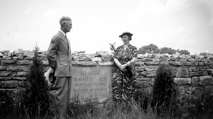 Mr. David Shelby and Mary Shelby Wilson at The Shelby Traveller's Rest Burying-Ground. Enclosed August, 1820