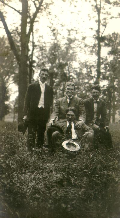 Payne's Depot. Samuel M. Wilson and three unidentified men