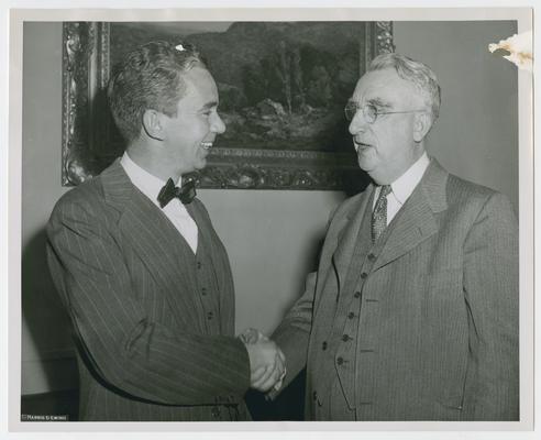 Vinson with Walton C. Ament of RKO Pathe News