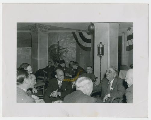 Secretary Vinson at Francis Thomas' Hog Killin party, Warrenton, Virginia