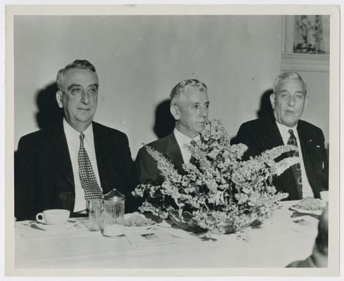 Chief Justice Vinson, left, at Boyd County Bar Dinner