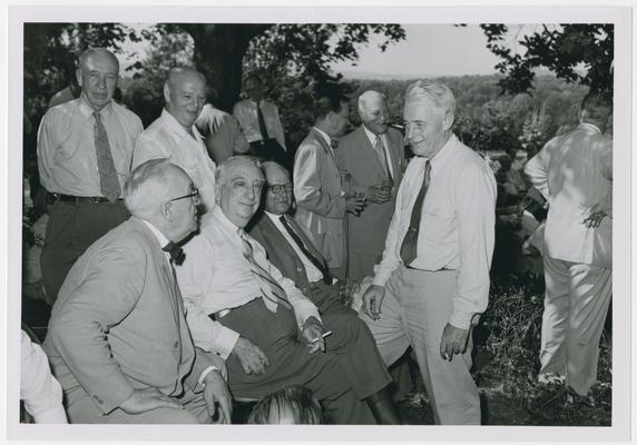 Chief Justice Vinson in outdoor setting