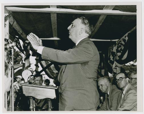 Photo album of Fred M. Vinson Day, given by Colonel Joseph Harvey Long