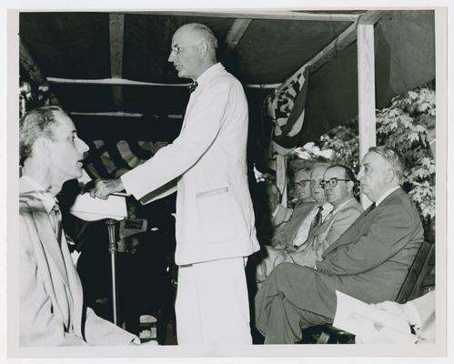 Photo album of Fred M. Vinson Day, given by Colonel Joseph Harvey Long