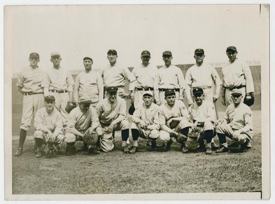 Vinson in baseball uniform with congressional team