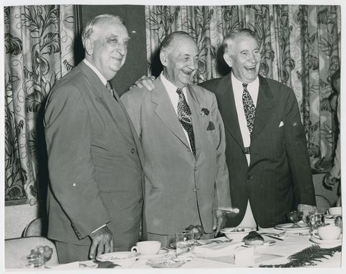 Chief Justice Vinson, Senator John Sparkman, and Vice President Barkley