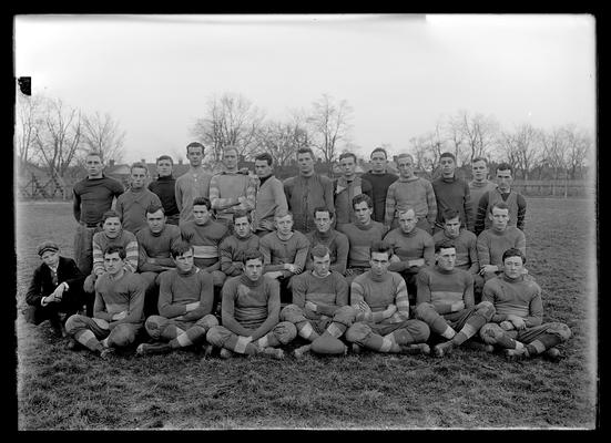 Football squad at end of season