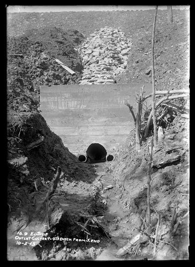 16.9 east side, outlet culvert, fourth ditch from south end