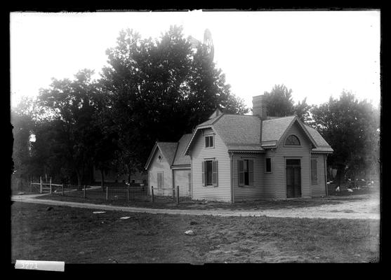 Notation Dairy House, College farm, 1896, building in left background with windmill