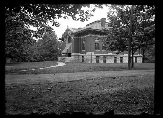 Carnegie Library, with awnings, from T.D. Boyd