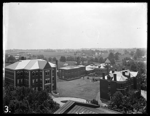 Campus view: Mechanical Hall, Miller Hall, Neville Hall