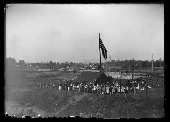 Celebration Day program note flags, bicycles, horses, and buggies