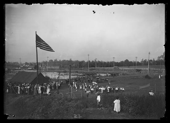 Celebration Day program, view toward the West