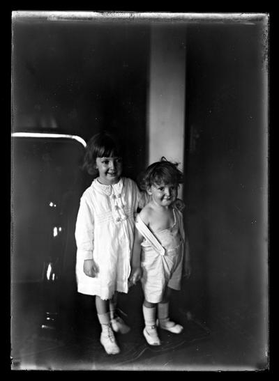 Speyer, boy and girl standing