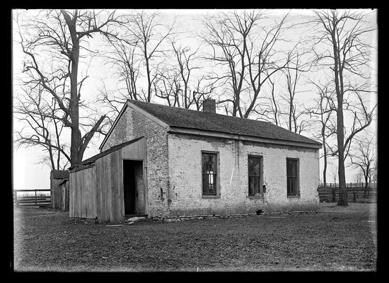 Old brick school with shed, Greendale