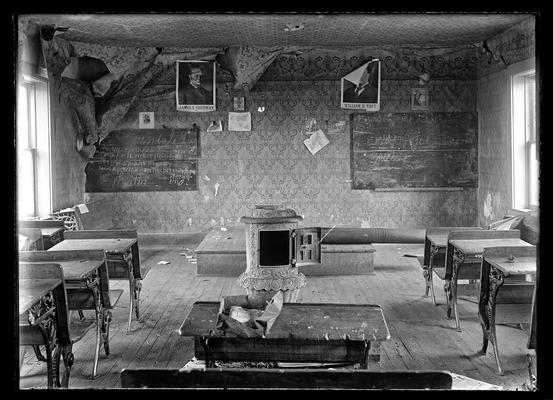 Interior of old Greendale school